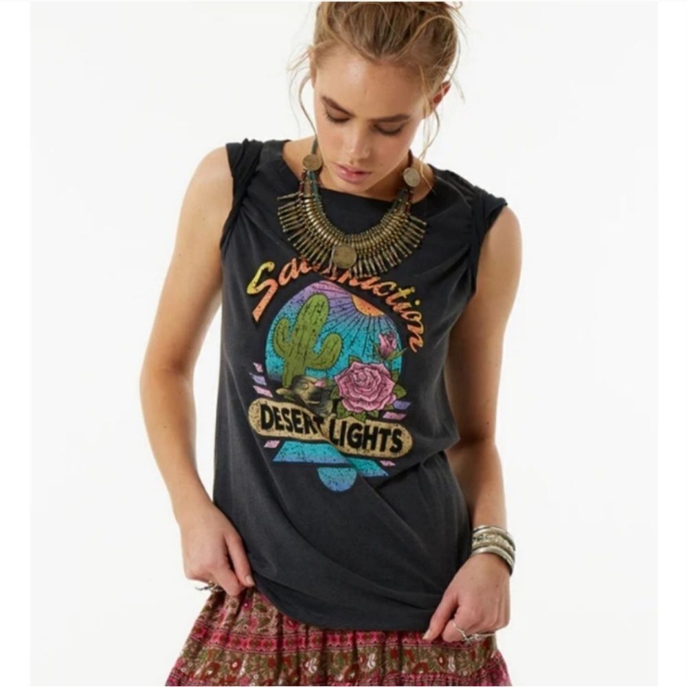 Spell Desert Lights Graphic Tee - Black